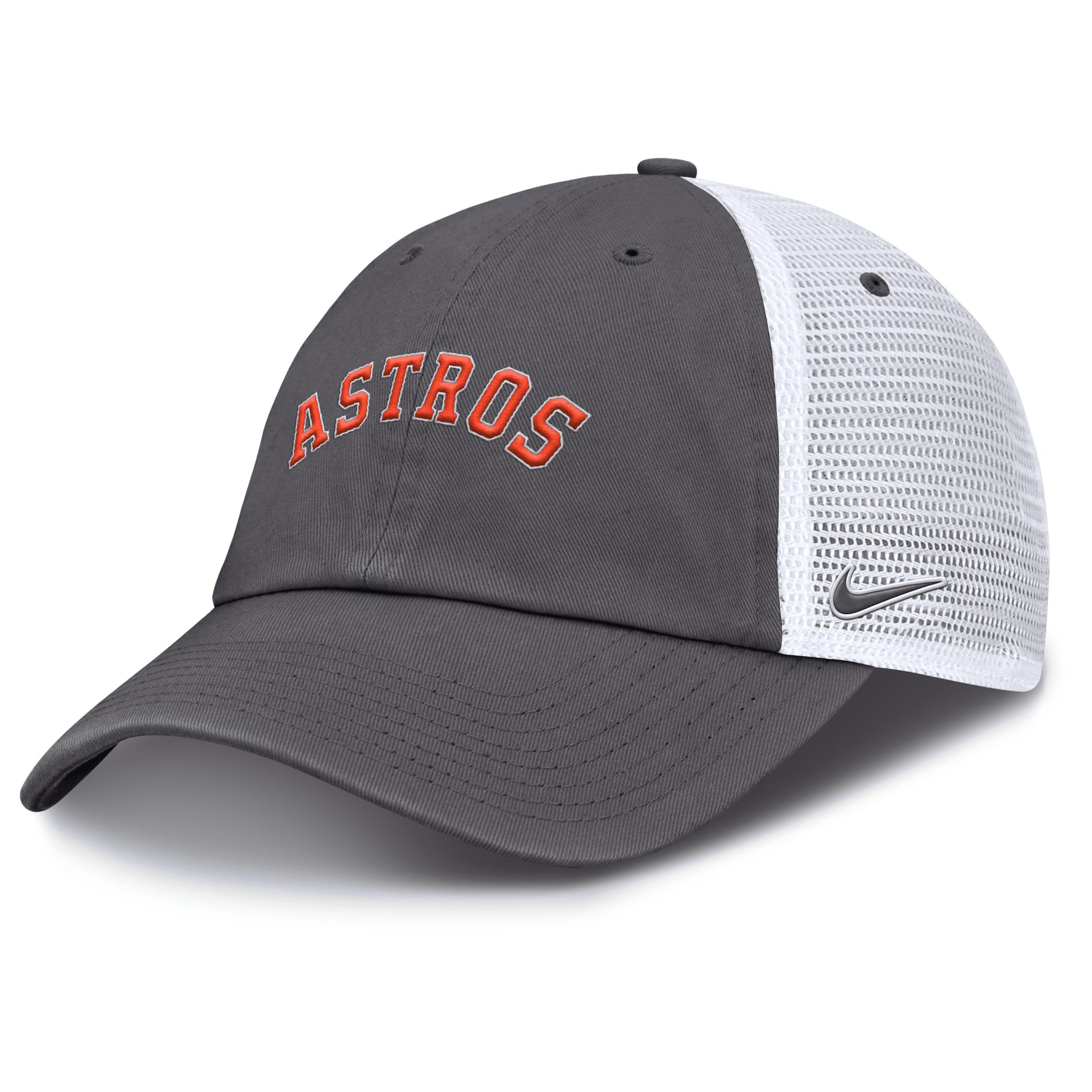 Houston Astros Wordmark Club Nike Mens MLB Trucker Adjustable Hat Product Image