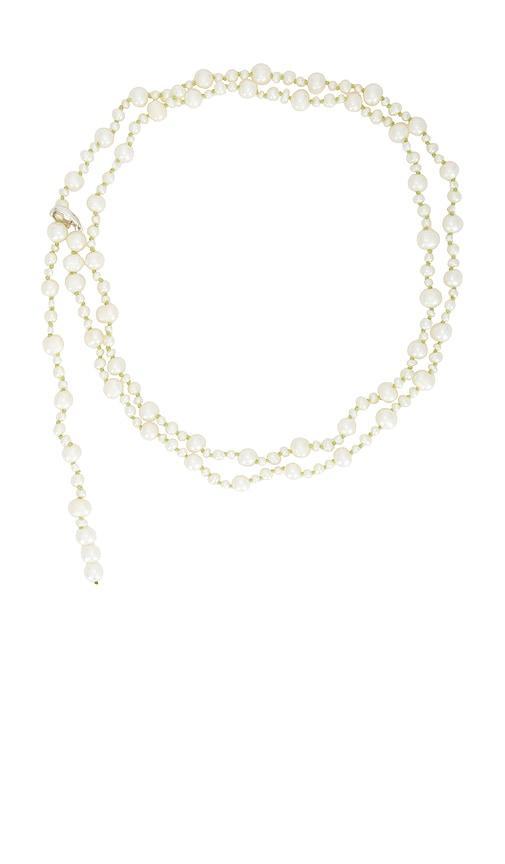 Pearl Wrap Necklace & Belt Product Image