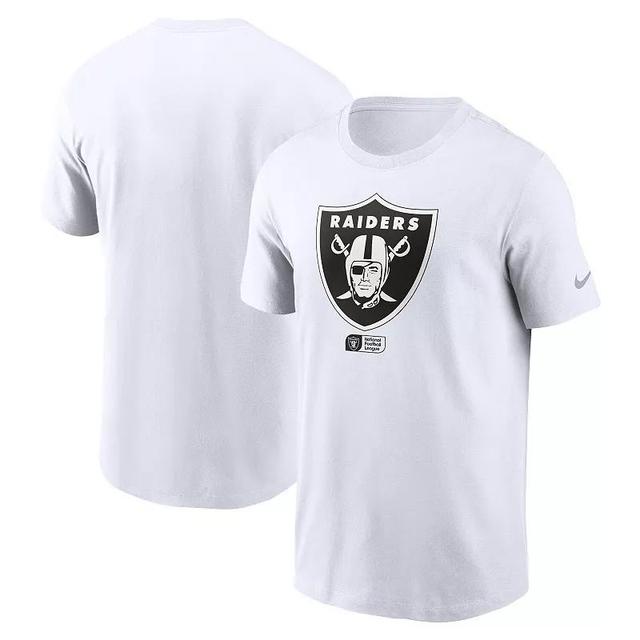 Mens Nike White Las Vegas Raiders Faded Essential T-Shirt Product Image