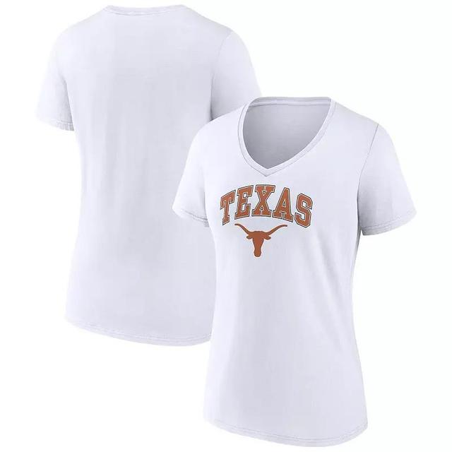 Womens Fanatics Branded Texas Longhorns Evergreen Campus V-Neck T-Shirt Product Image