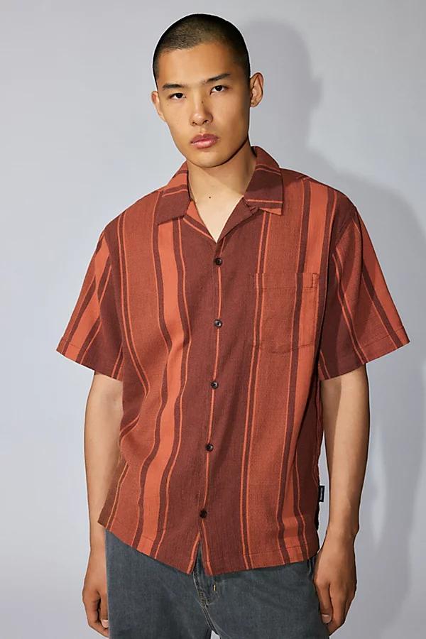 Standard Cloth Liam Stripe Crinkle Shirt Top Mens at Urban Outfitters Product Image