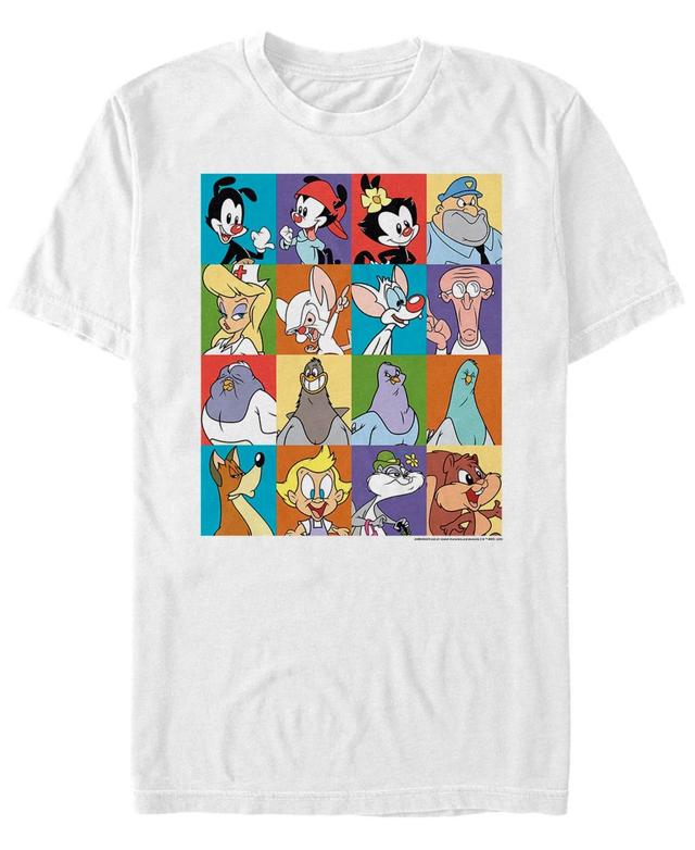 Mens Animaniacs Animated Series Character Boxes Short Sleeve T-shirt Product Image