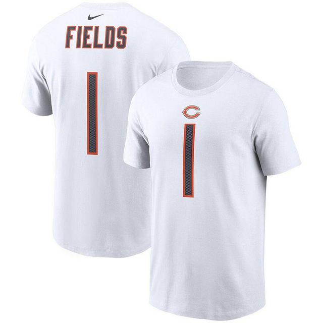 Mens Nike Justin Fields Chicago Bears Player Name & Number T-Shirt Product Image