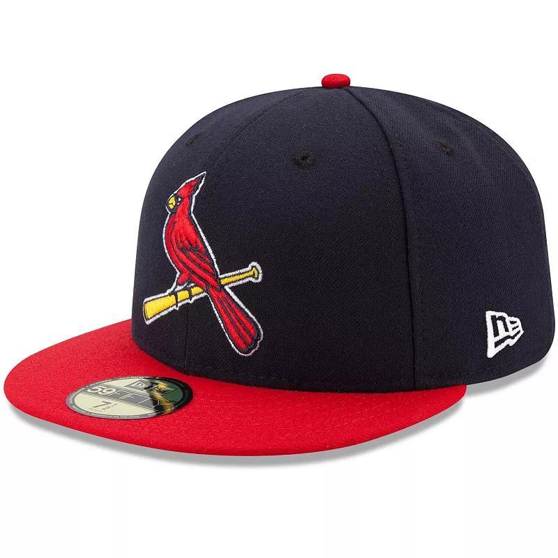 Mens New Era /Red St. Louis Cardinals Alternate 2 Authentic Collection On-Field 59FIFTY Fitted Hat Blue Product Image