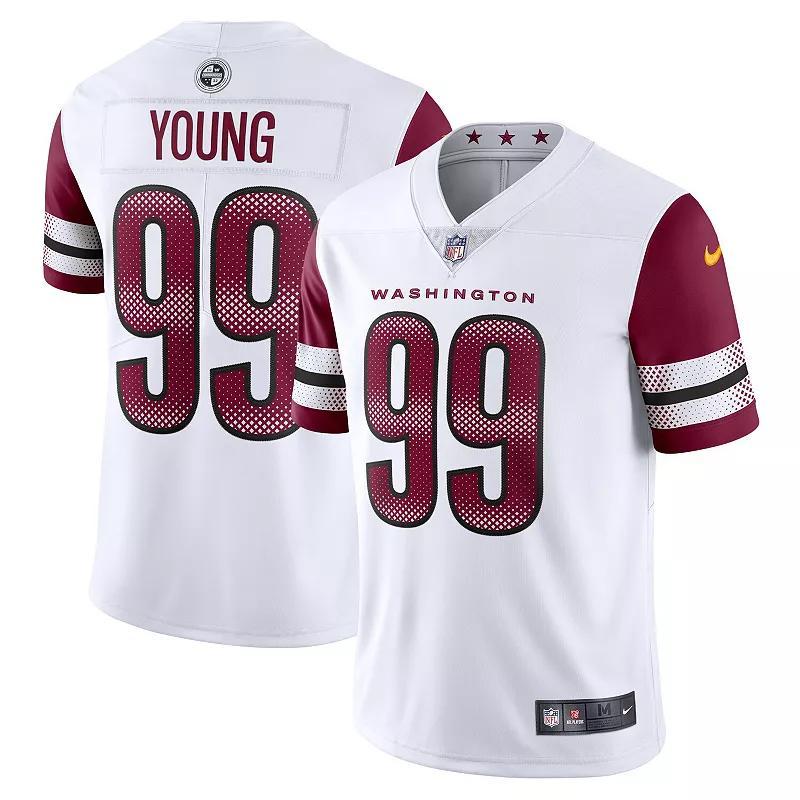 Mens Nike Chase Young White Washington Commanders Vapor Limited Jersey Product Image