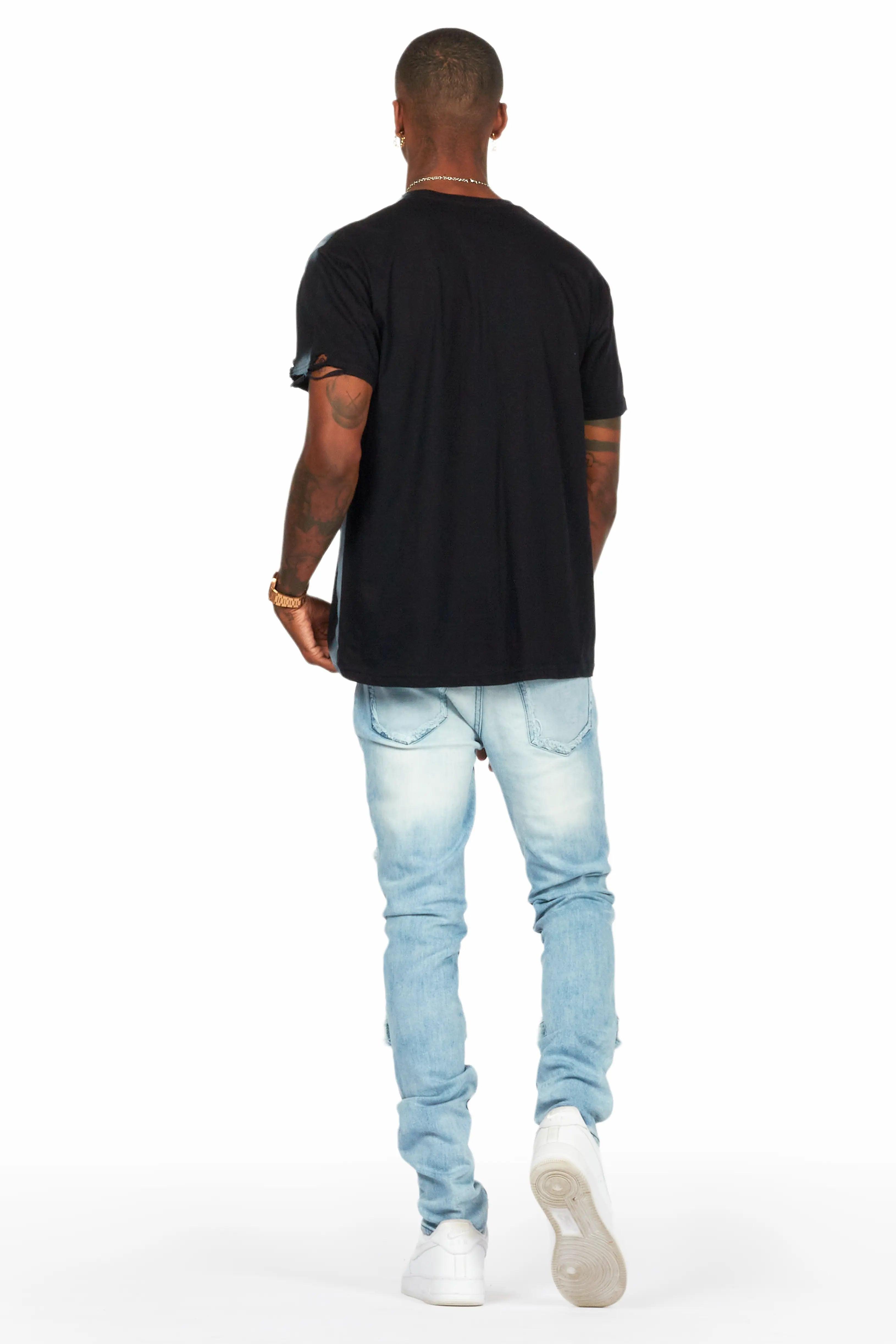 Petrus Light Blue Slim Fit Jean Male Product Image