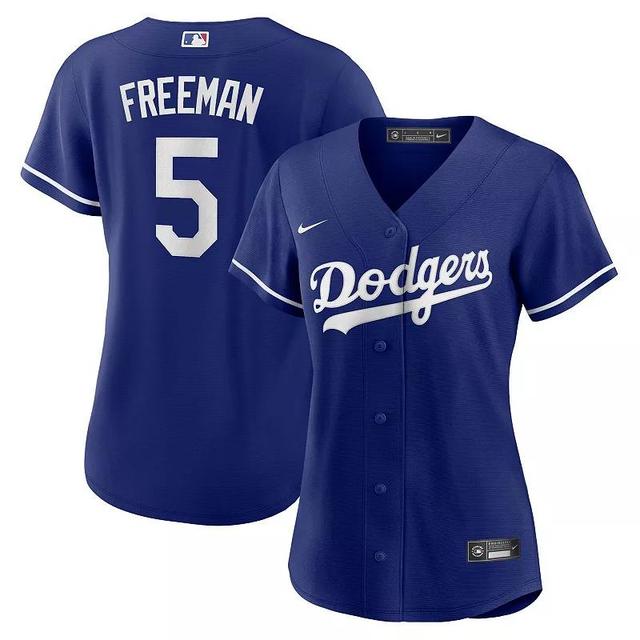 Womens Nike Freddie Freeman Royal Los Angeles Dodgers Alternate Replica Player Jersey Product Image