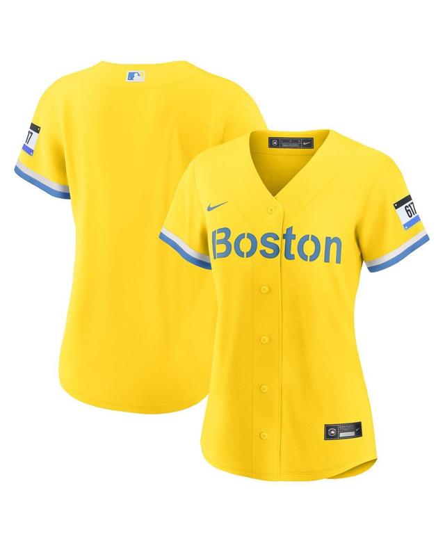 Womens Nike /Light Blue Boston Red Sox City Connect Replica Jersey Product Image