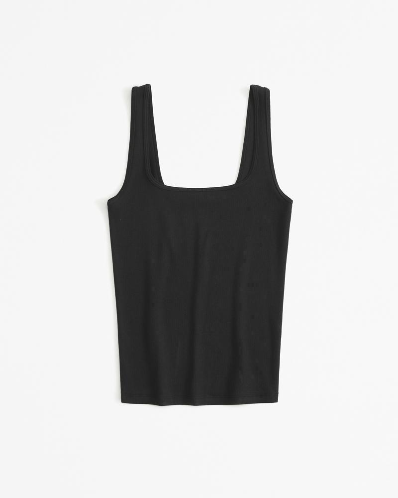 Essential Tuckable Squareneck Rib Tank Product Image