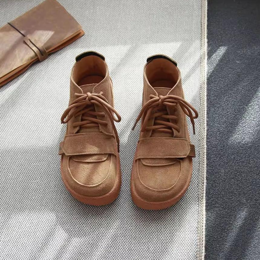 Platform Lace-Up Shoes Product Image