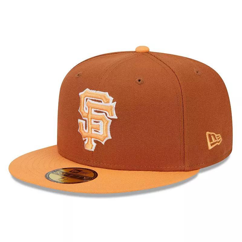 Mens New Era /Orange San Francisco Giants Spring Color Basic Two-Tone 59FIFTY Fitted Hat Product Image