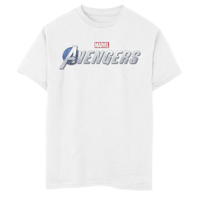 Mens Marvels The Avengers Silver Logo Tee, Boys Product Image