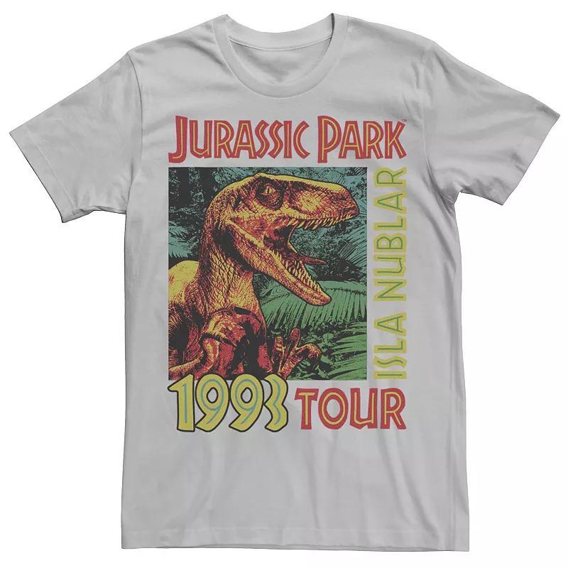 Mens Jurassic Park Isla Nublar 1993 Tour Poster Tee Product Image