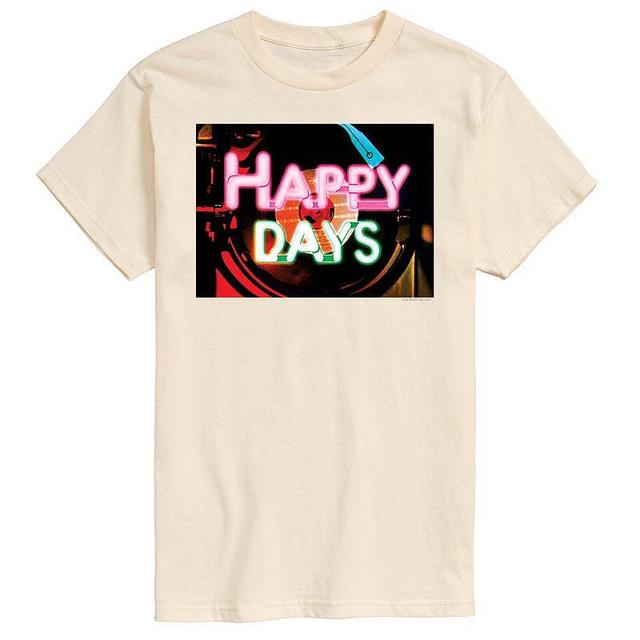 Big & Tall Happy Days Jukebox Logo Graphic Tee, Mens Product Image