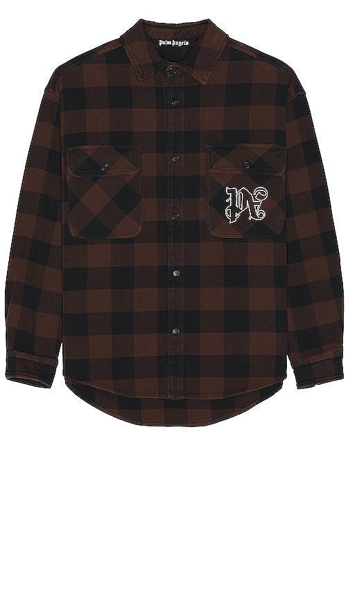 Palm Angels Check Overshirt Brown. (also in ). Product Image