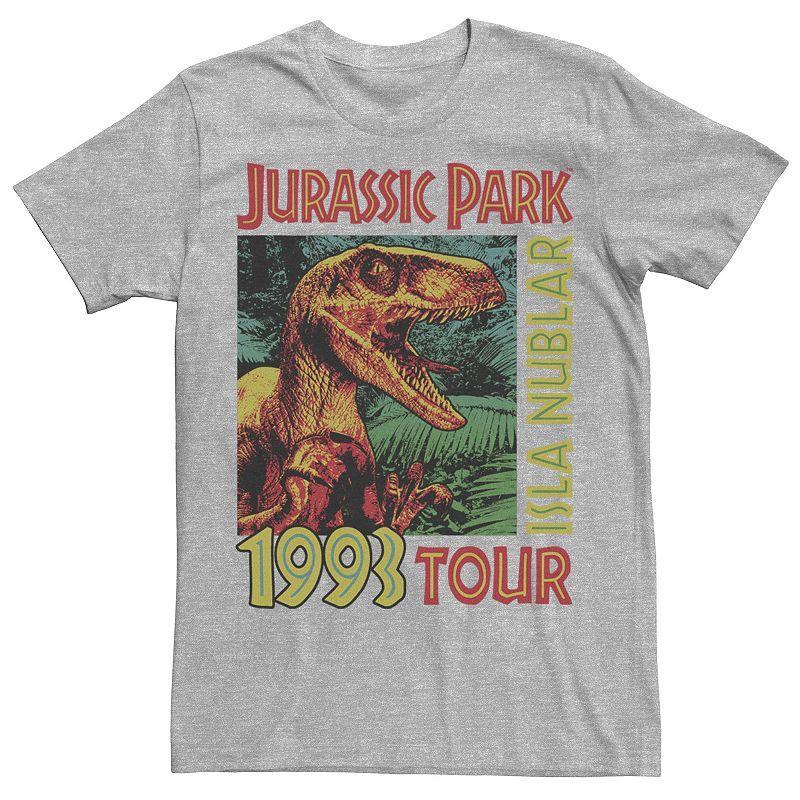 Mens Jurassic Park Isla Nublar 1993 Tour Poster Tee Product Image