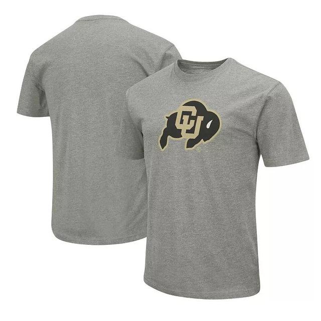 Mens Colosseum Heather Gray Colorado Buffaloes Primary Logo T-Shirt Product Image