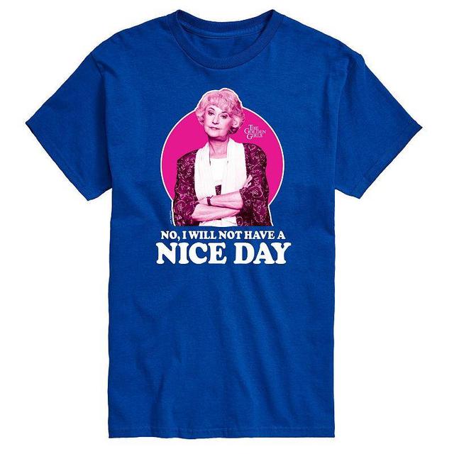 Mens Golden Girls Dorothy Nice Day Tee Blue Product Image