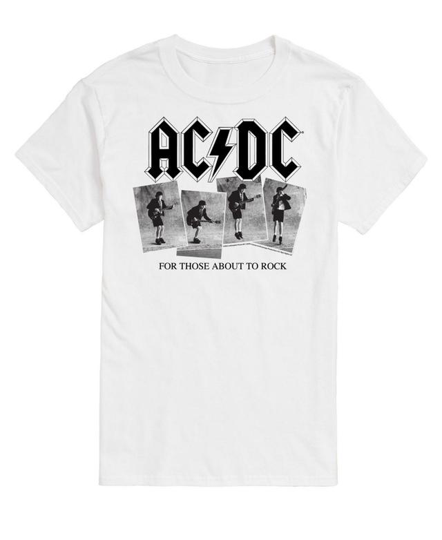 Mens ACDC Photo Sequence Tee White Product Image