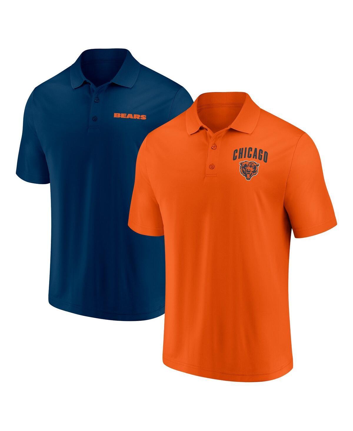 Fanatics Mens Chicago Bears Lockup Two-Pack Polo Shirt Set - Navy Product Image