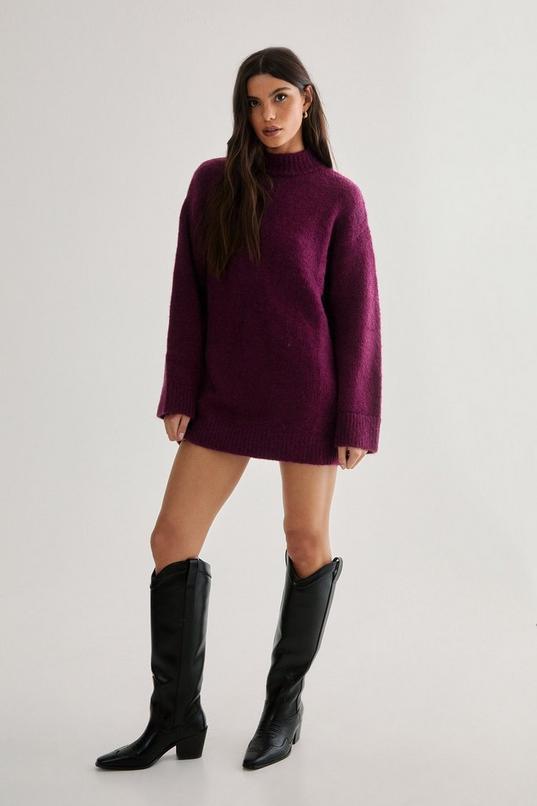 Turtleneck Sweater Dress Product Image