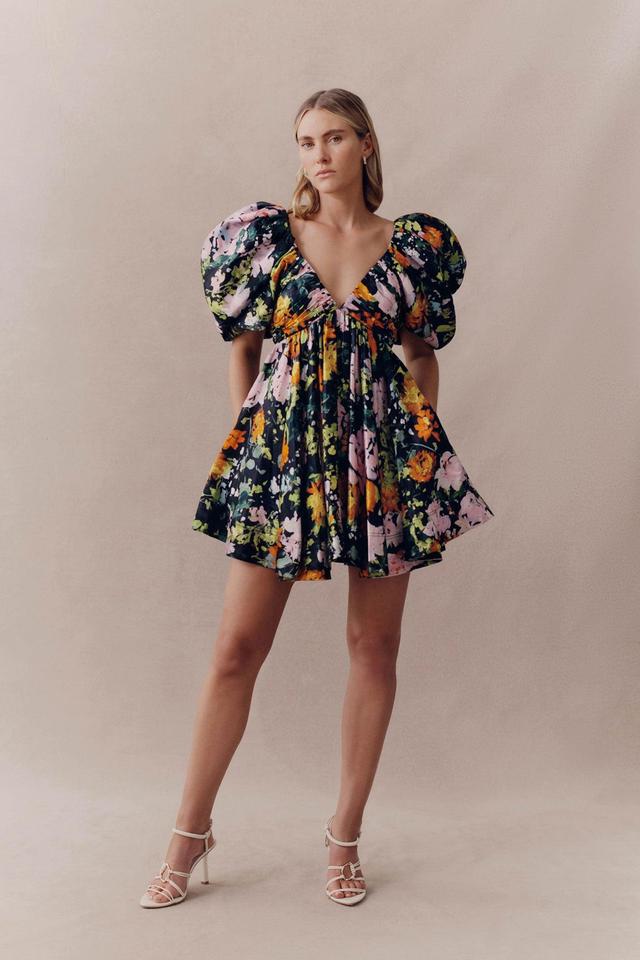 Gabrielle Plunge Mini Dress Product Image