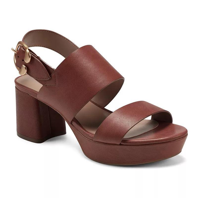 Aerosoles Camera Womens Leather Platform Sandals Product Image