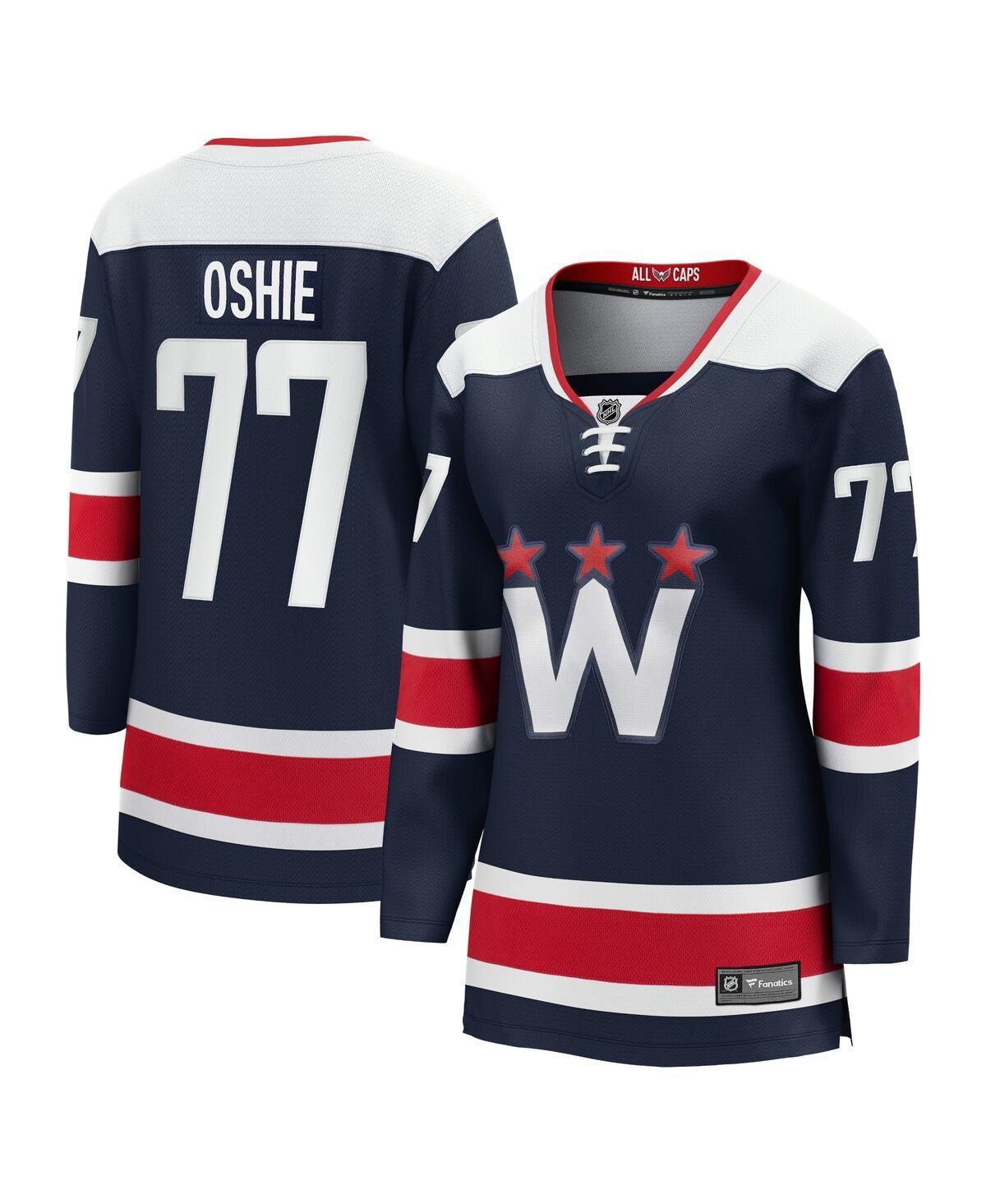 Womens Fanatics Branded TJ Oshie Washington Capitals 2020/21 Alternate Premier Breakaway Player Jersey Blue product image