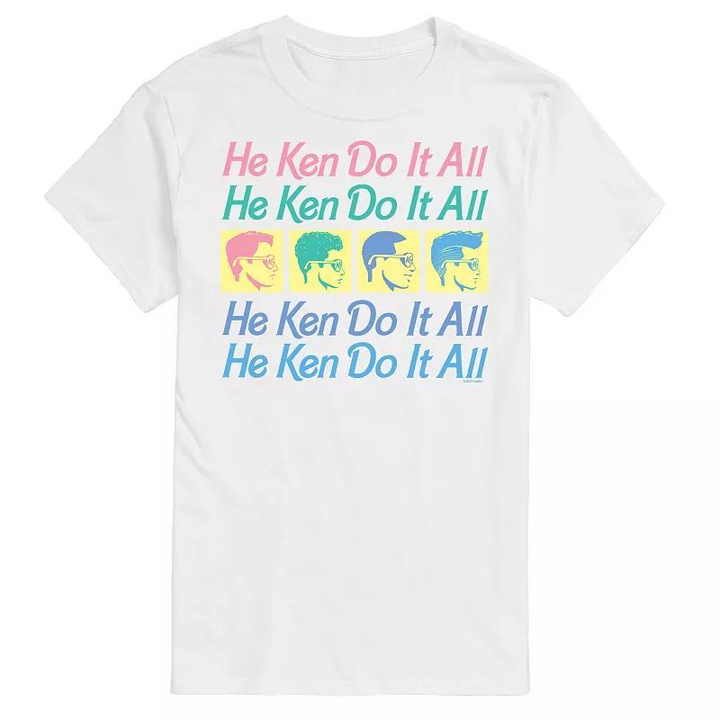 Big & Tall Barbie He Ken Do It All Stacked Graphic Tee, Mens Product Image