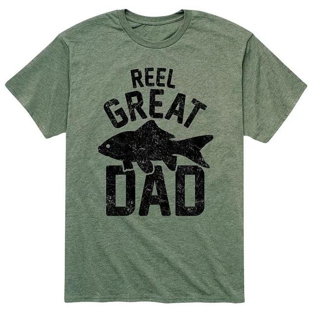 Mens Reel Great Dad Fishing Tee Product Image