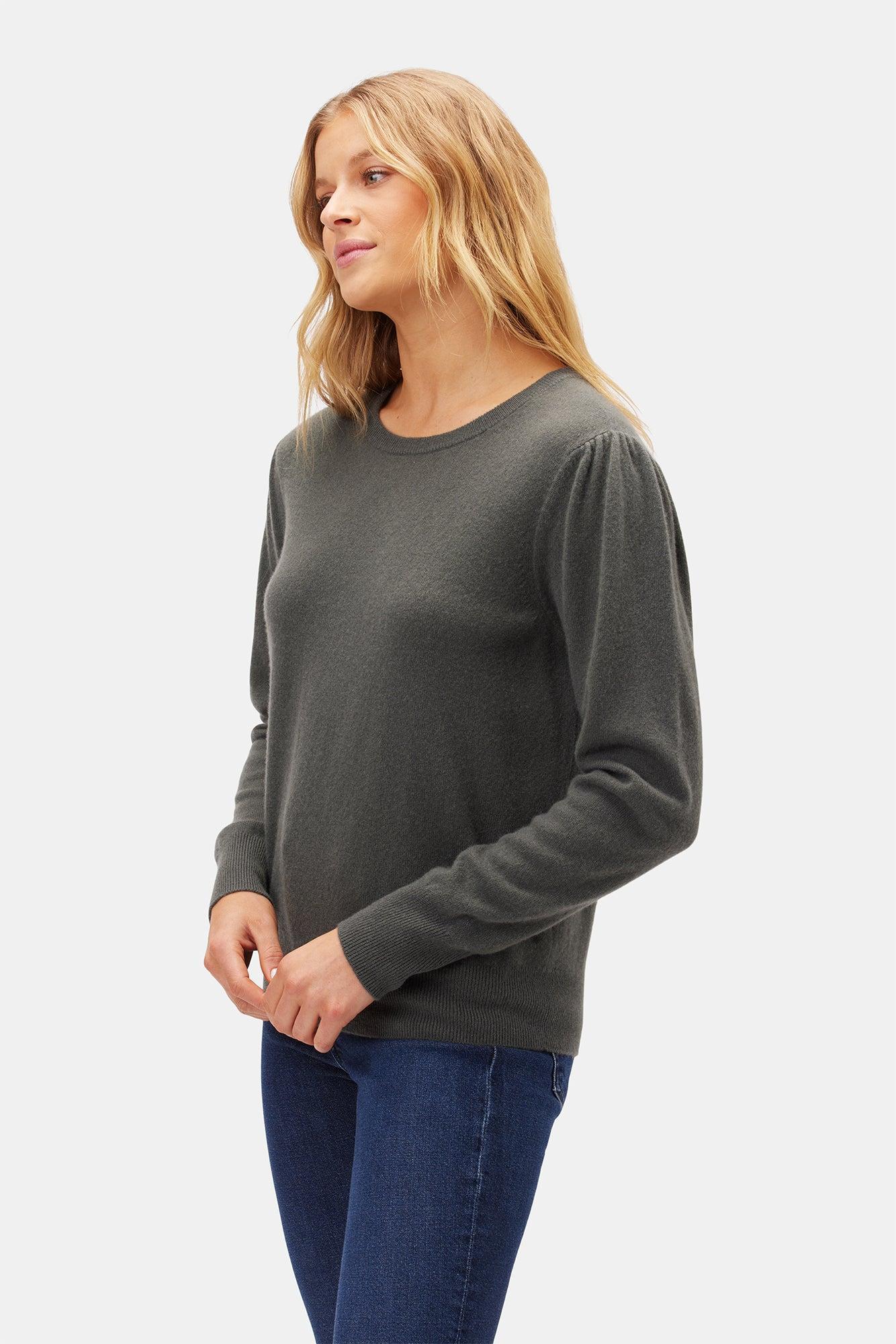 Odilia Cashmere Sweater - Olive Green Product Image