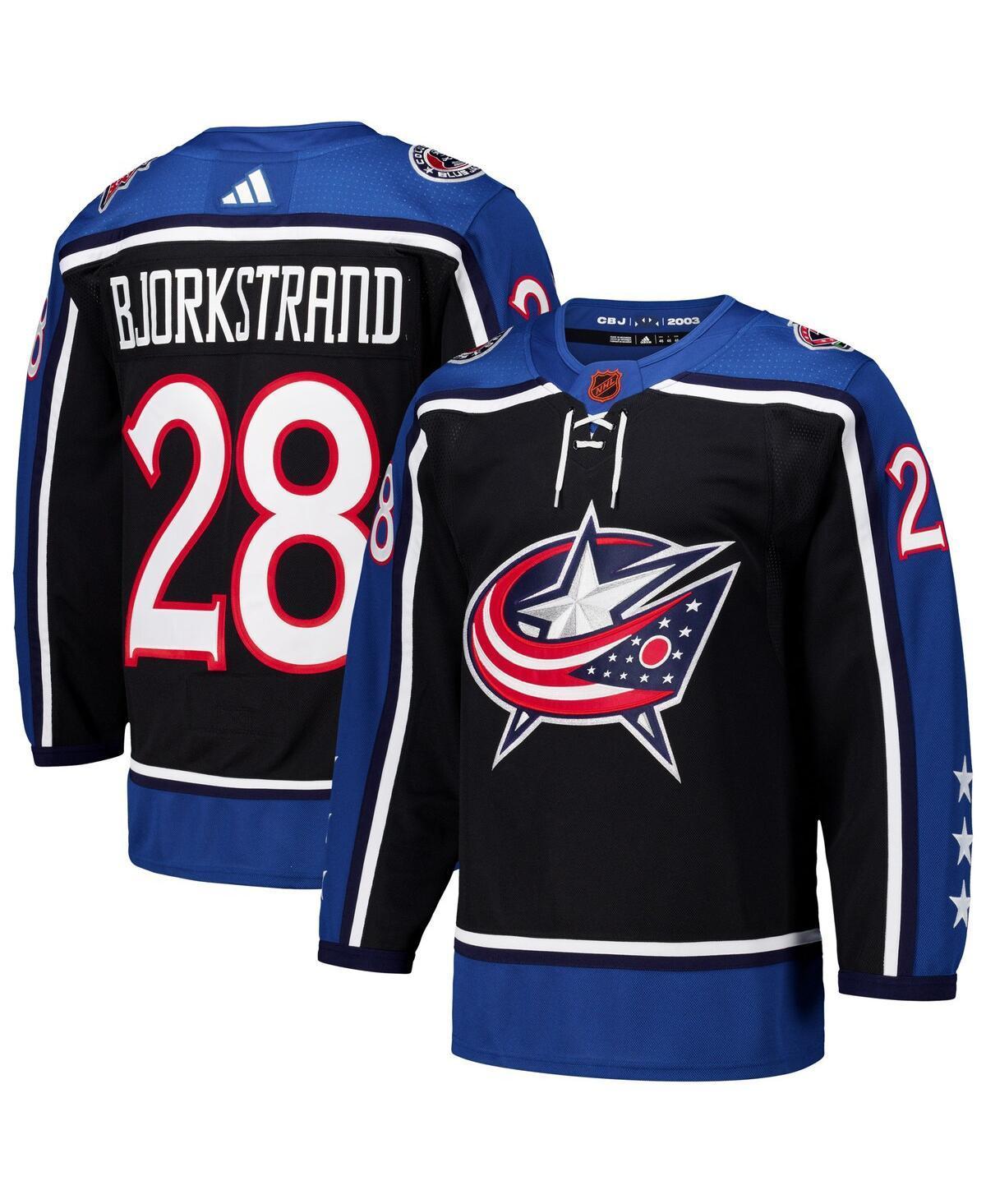 Adidas Mens Oliver Bjorkstrand Black Columbus Blue Jackets Reverse Retro 2.0 Authentic Player Jersey - Black Product Image