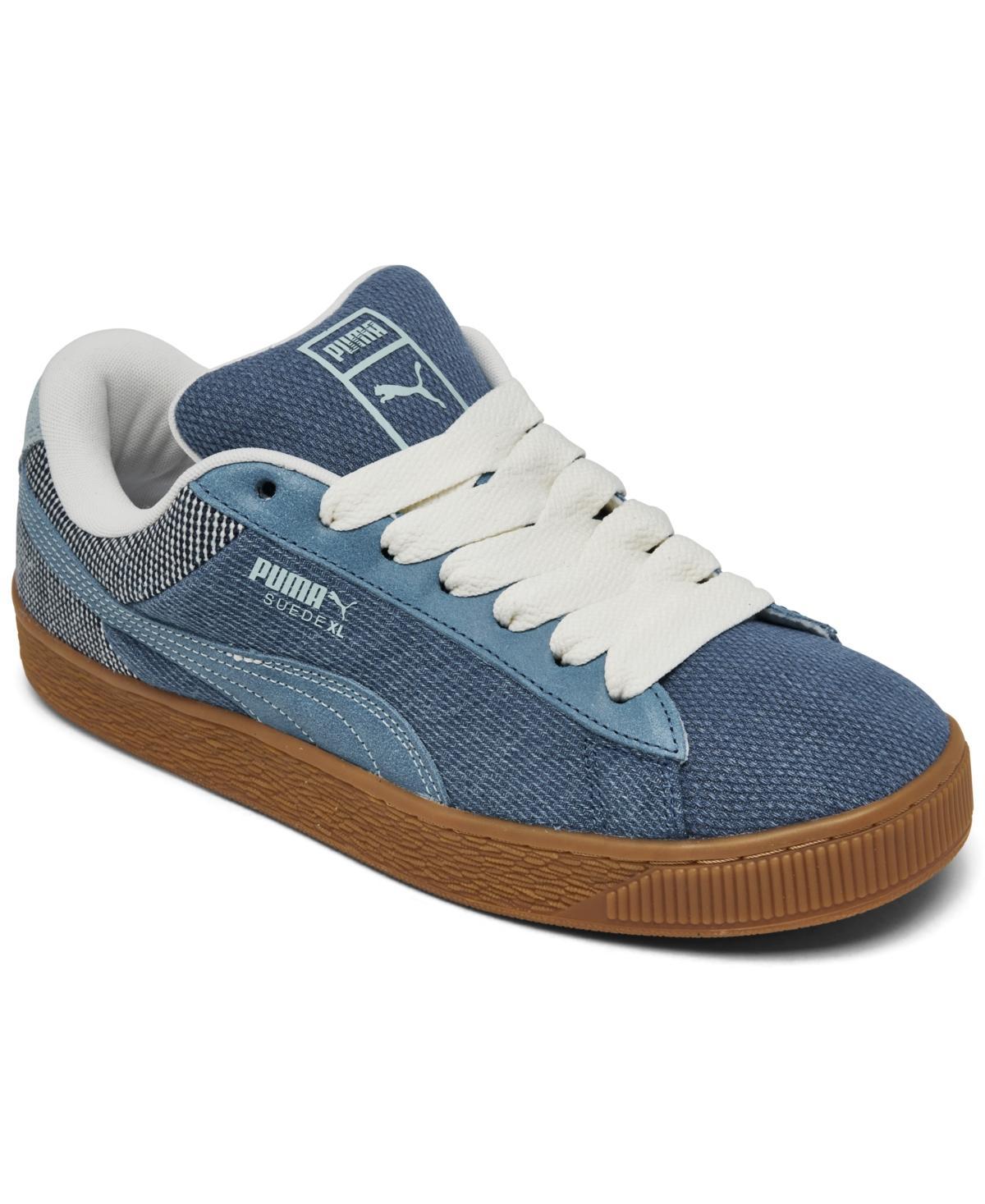 Puma Mens Suede Xl Denim Casual Sneakers from Finish Line - Blue Product Image