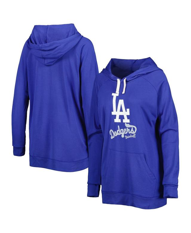 Womens Touch Royal Los Angeles Dodgers Pre-Game Raglan Pullover Hoodie Product Image