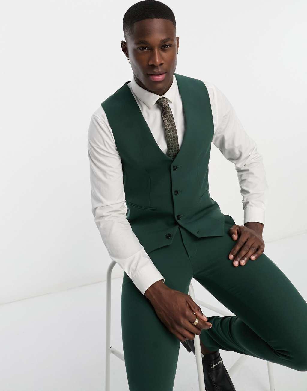 ASOS DESIGN super skinny suit suit vest Product Image