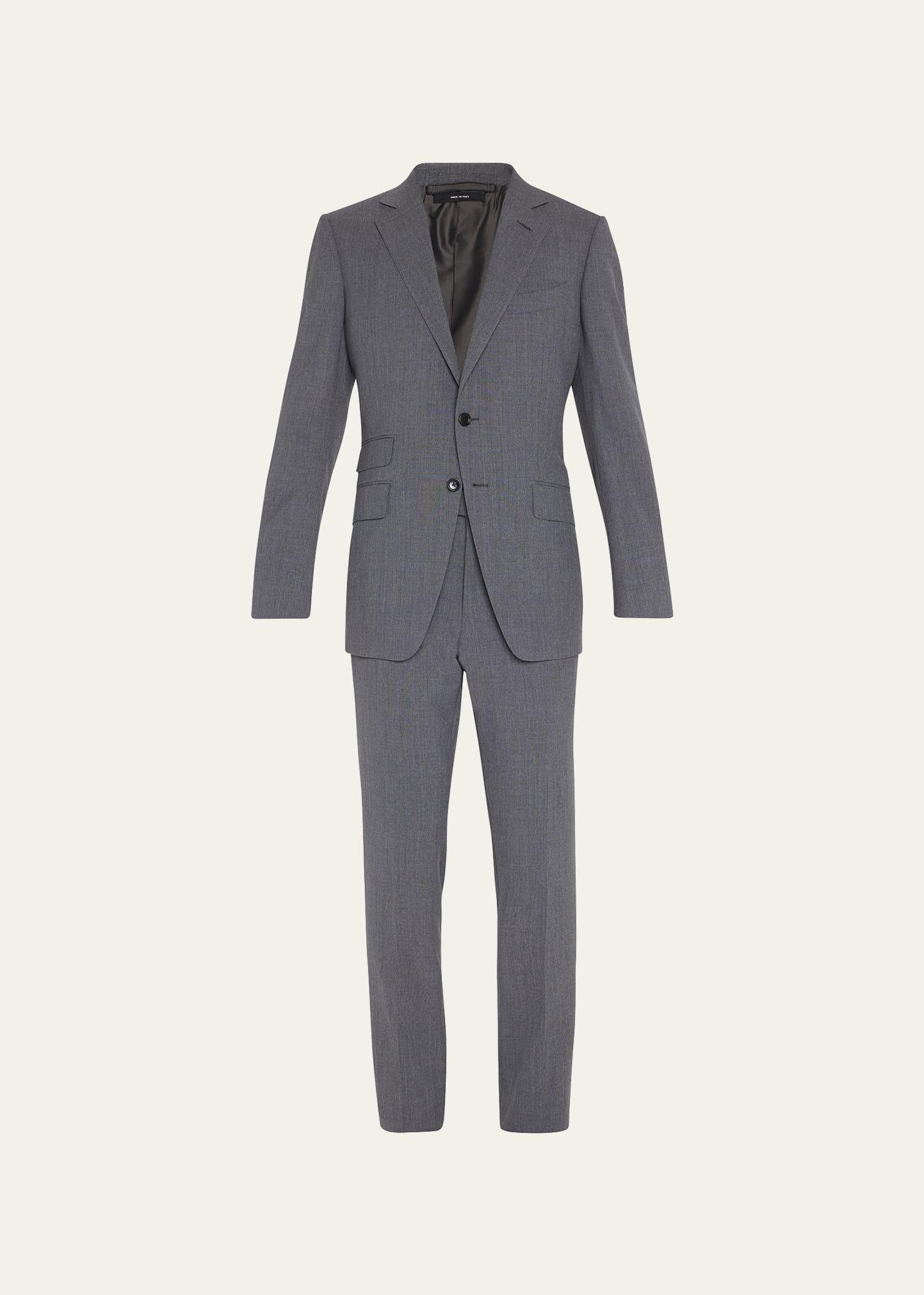 Mens OConnor Solid Wool Suit Product Image