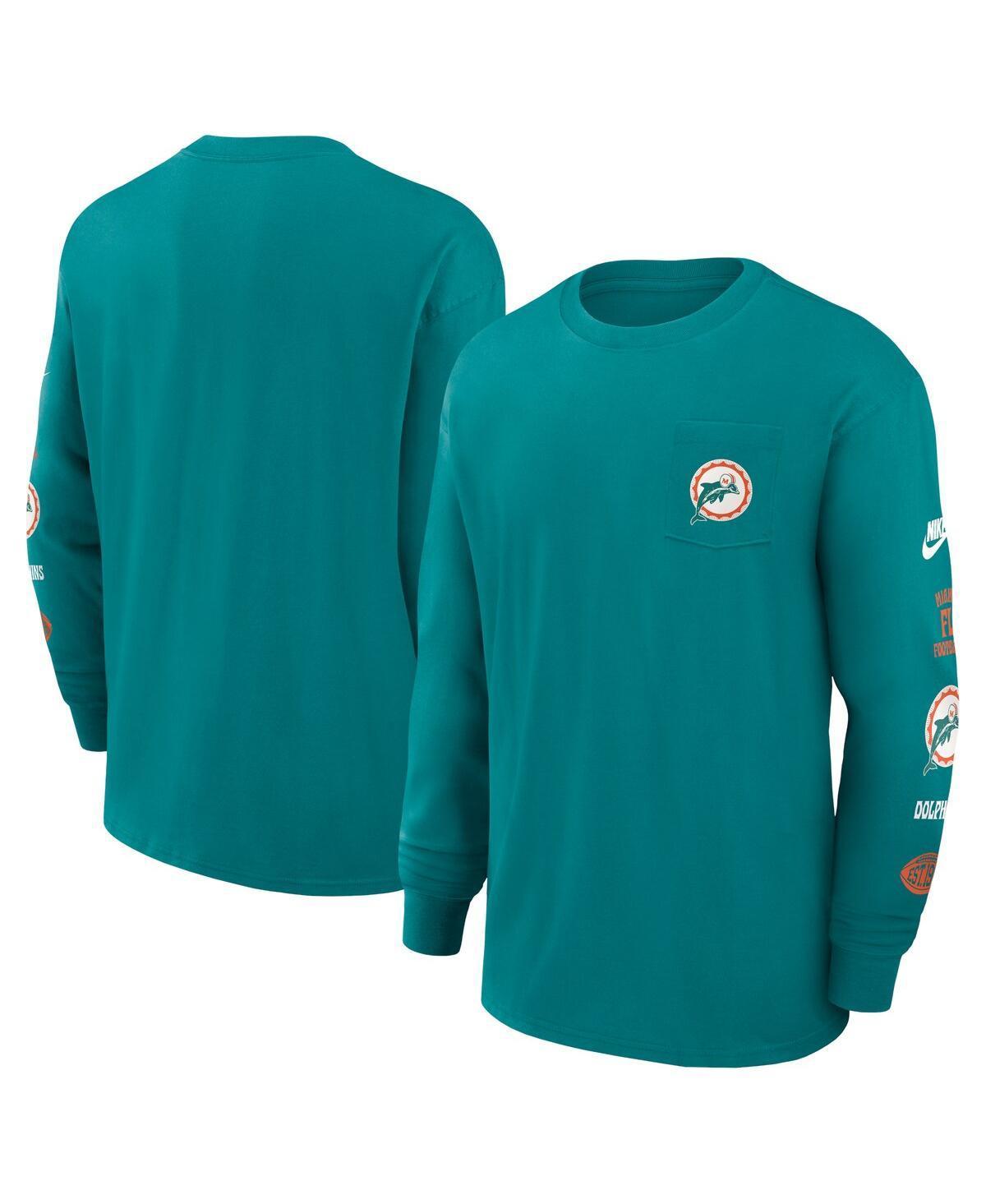 Nike Mens Blue Indianapolis Colts Rewind Heavy Max 90 Pocket Long Sleeve T-Shirt Product Image