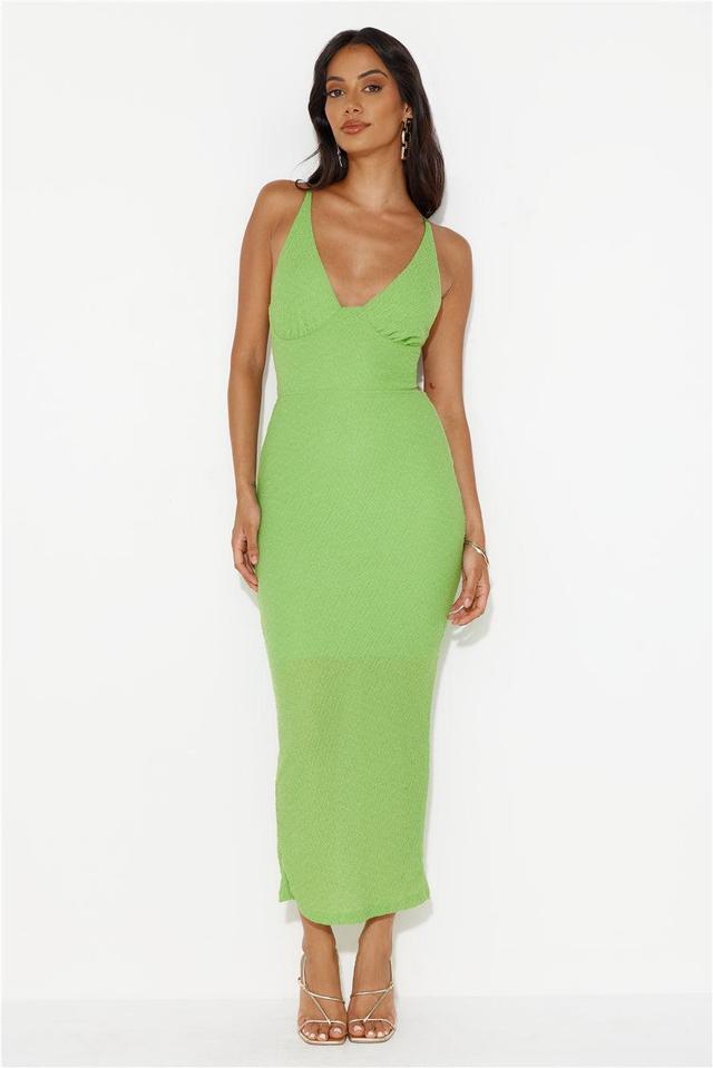 Gorgeous Touch Midi Dress Green Product Image