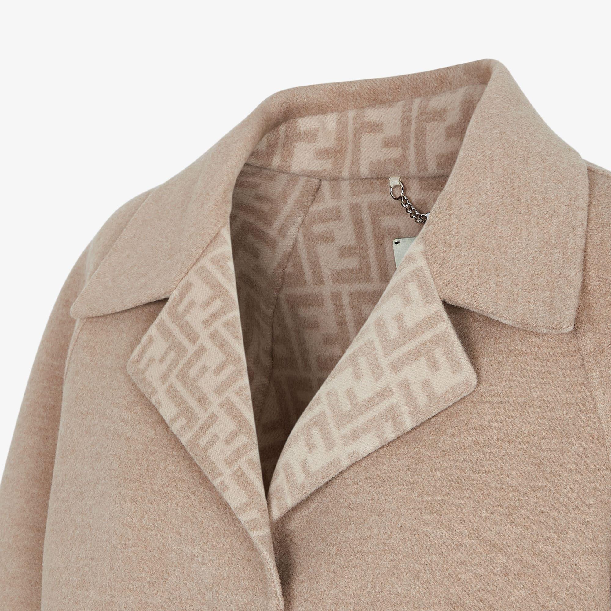 OvercoatBeige wool coat Product Image