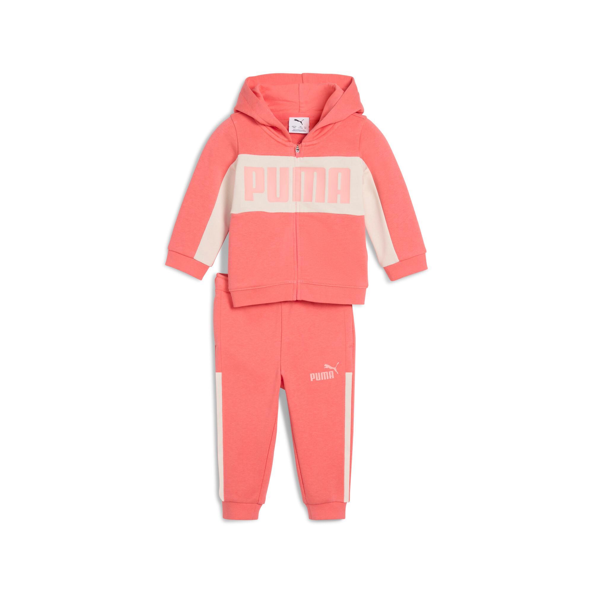 PUMA 2-Piece Minicats Essentials Block Toddlers' Hoodie And Pants Set Product Image