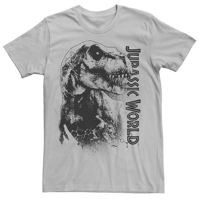 Mens Jurassic World T-Rex Close-Up Portrait Graphic Tee Product Image