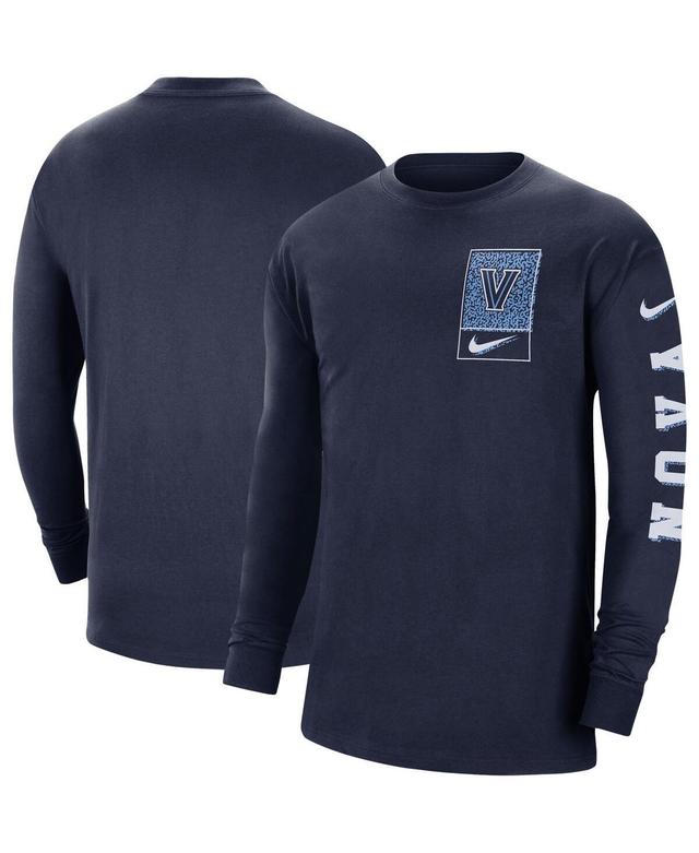 Mens Nike Navy Villanova Wildcats Seasonal Max90 2-Hit Long Sleeve T-shirt Product Image