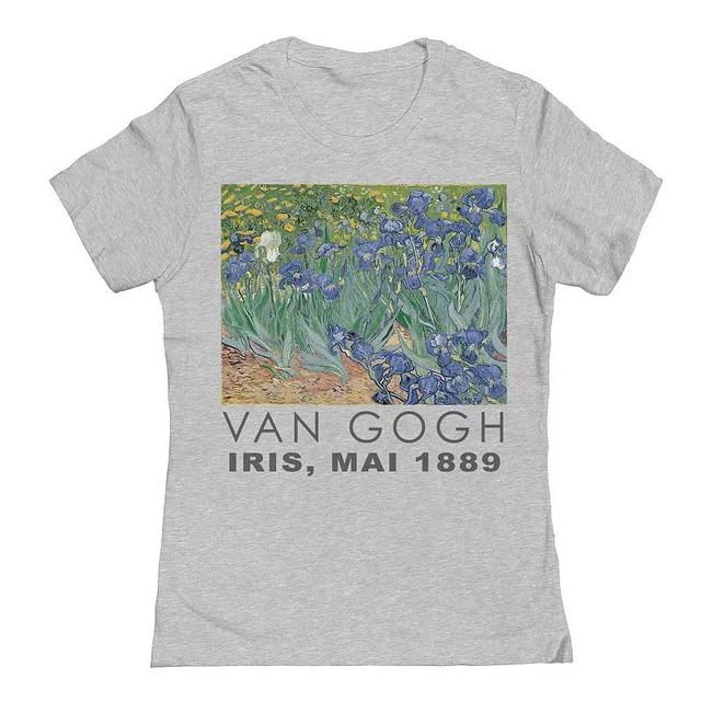 Juniors Van Gogh Iris Mai 1880 Womens Graphic Tee, Girls Product Image