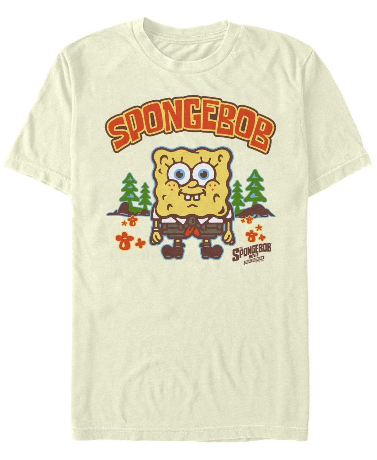 Mens SpongeBob Sponge On The Run At Camp Smile Tee Product Image