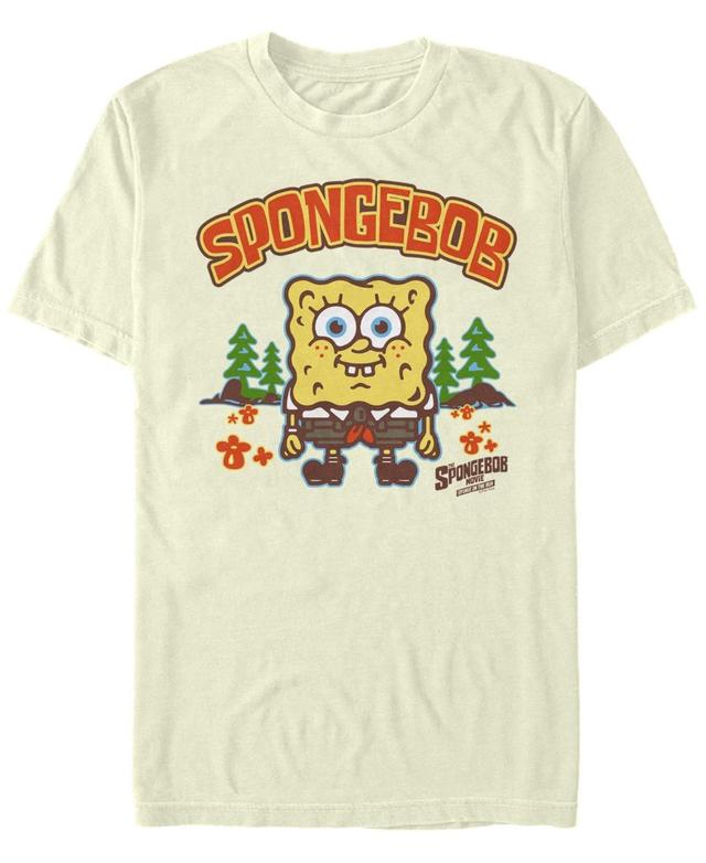 Mens SpongeBob Sponge On The Run At Camp Smile Tee Product Image