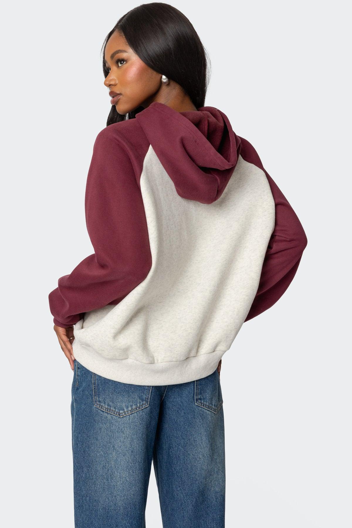 Raglan Bow Oversized Hoodie Product Image