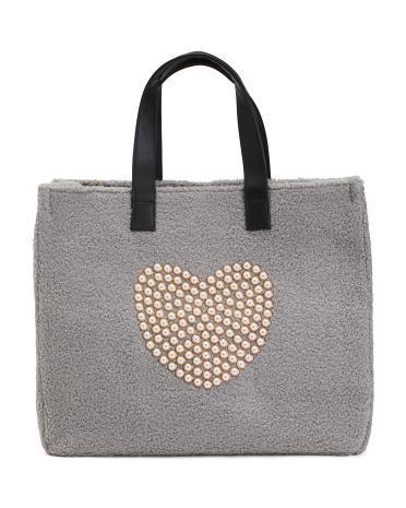 Heart Teddy Tote For Women Product Image