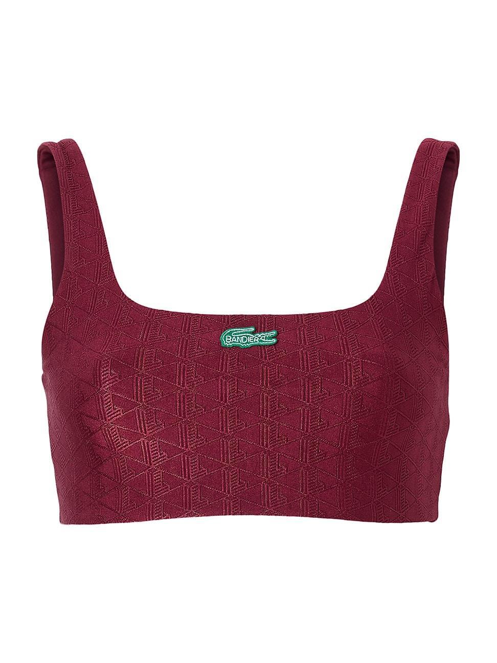 Womens Lacoste X Bandier Jacquard Sports Bra Product Image