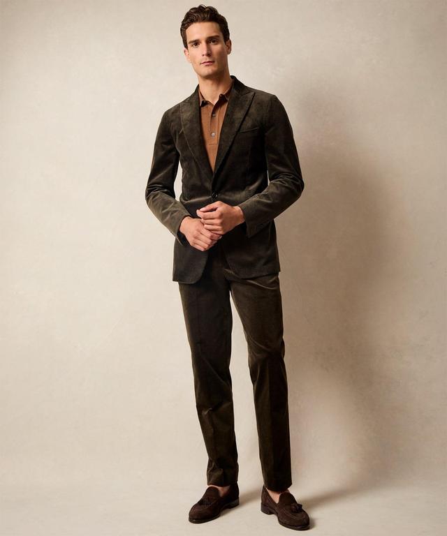 Italian Fine Wale Corduroy Sutton Jacket in Dark Brown Product Image