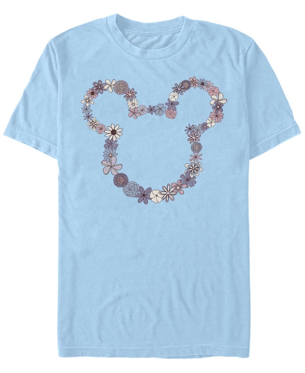 Disneys Mickey & Friends Mickey Floral Outline Mens Tee Product Image